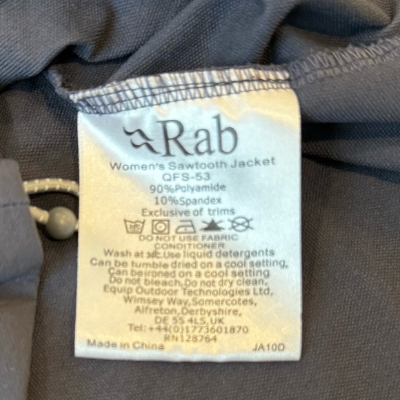 Women's Rab Sawtooth Soft Shell Jacket Outdoor Running Hiking Gray size large - Picture 10 of 15